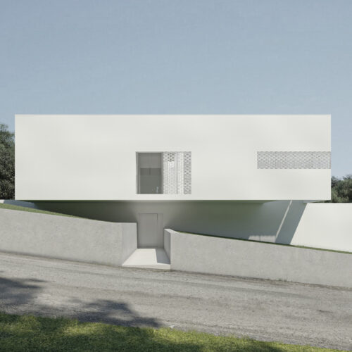 01 villa su due livelli con elemento in aggetto