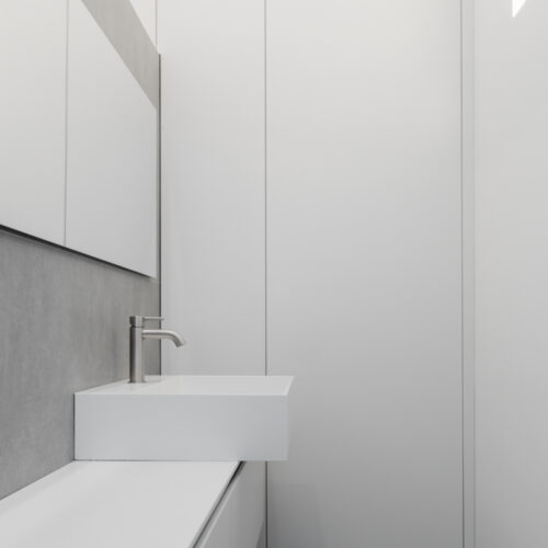 11 B0037430 bagno pavimento in gres con porta a tutta altezza